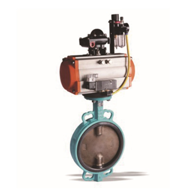Pneumatic electric butterfly valve